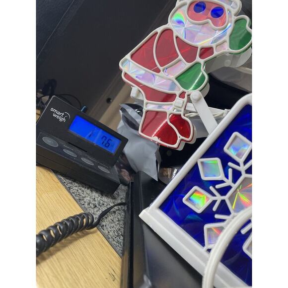 Vintage Christmas Santa Snowman Light Up See Saw Decor INDOOR Motorized - Picture 13 of 13